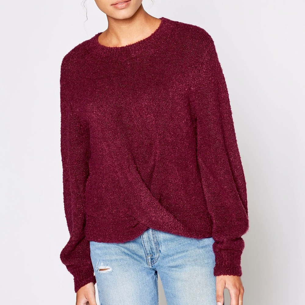 Joie Stavan Sweater In Blackberry Fw –– NWT